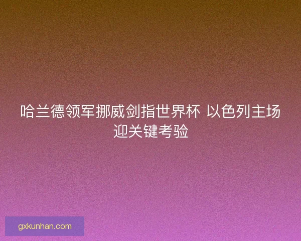 哈兰德领军挪威剑指世界杯 以色列主场迎关键考验